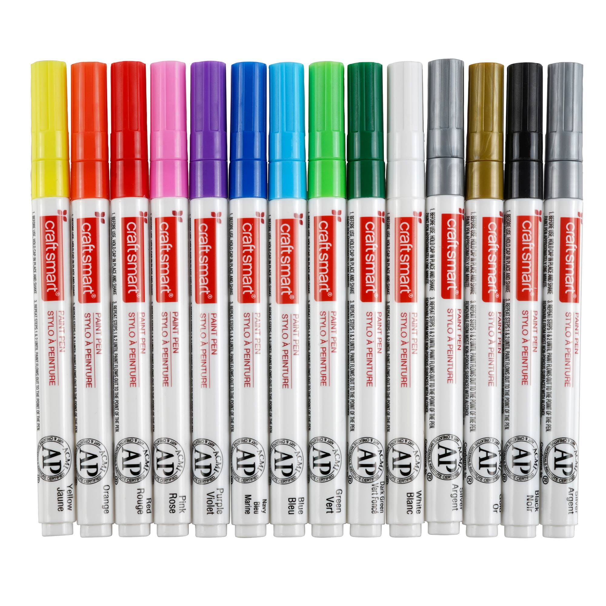 8 Packs: 14 ct. (112 total) Medium Line Tip Paint Pen Set by Craft Smart®